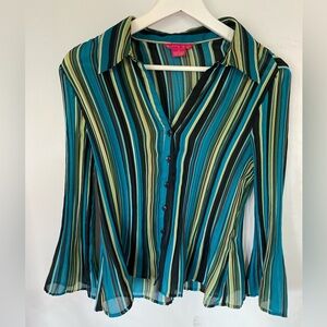 Sunny Leigh Multicolor Striped Blouse